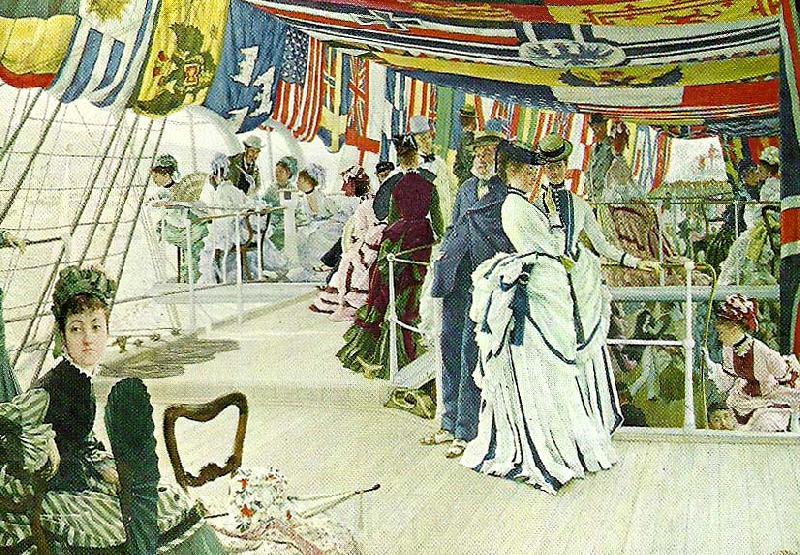 James Tissot festivities aboard ship